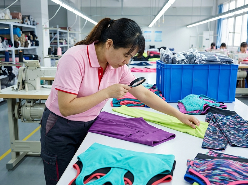 comprehensive quality control inspection for activewear